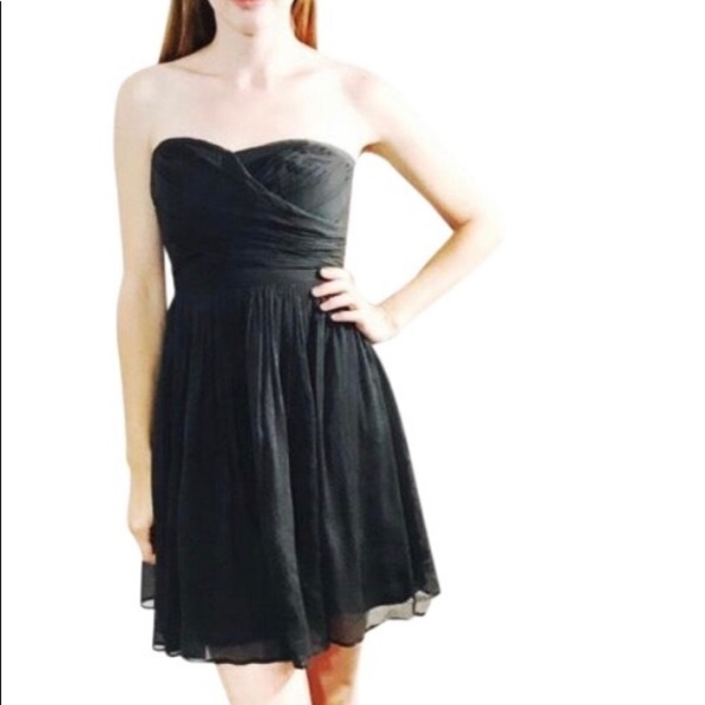 J. Crew silk strapless mini dress.  Size 6